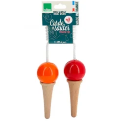 Corde à sauter "glace rouge" en bois laqué 3012R<VILAC New