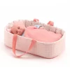 Couffin 'Pink lines' accessoire pour poupée POMEA de 7844<Djeco Online
