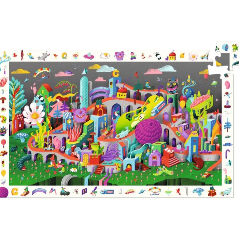 Crazy Town, Puzzle observation 200 pcs 7462<Djeco Best