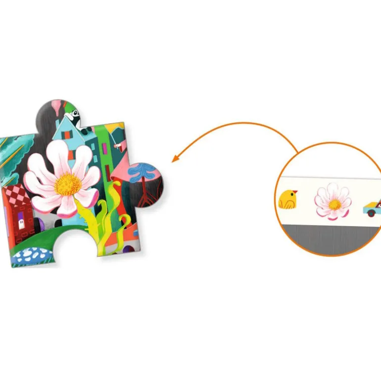 Crazy Town, Puzzle observation 200 pcs 7462<Djeco Best