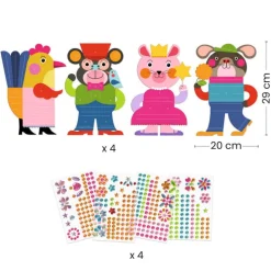 Créer avec des stickers "Eclatants" 0090<Djeco New