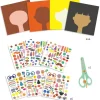 Créer avec des stickers "Coiffeur" 9045<Djeco Best Sale