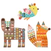 Créer avec du papier "3 animaux géants" 9895<Djeco Discount