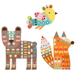 Créer avec du papier "3 animaux géants" 9895<Djeco Discount