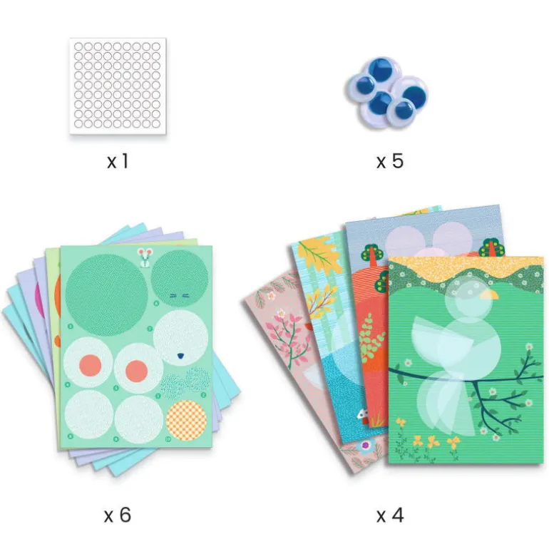 Créer avec du papier "Ronds et ronds" 9056<Djeco Sale