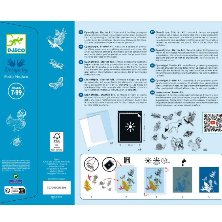 Cyanotype - kit d'initiation 9339<Djeco Best Sale