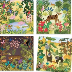 Décalcomanies "Candides" 9375 inspired by Le Douanier Rousseau<Djeco Online