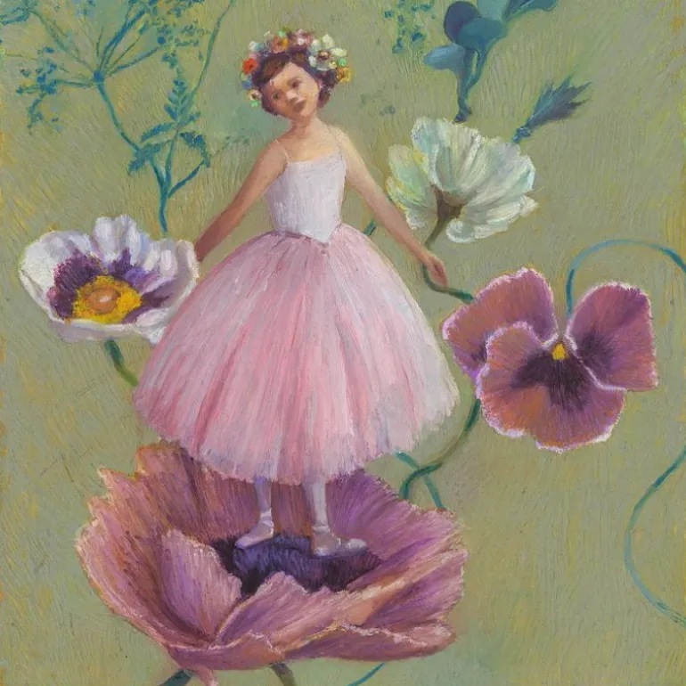 Dessin au pastel "Ballerines" 9381 inspired by Edgar Degas<Djeco Hot