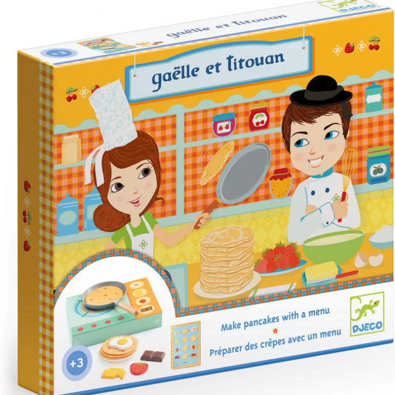 Dinette crêpes Gaelle et Titouan 6530<Djeco Discount