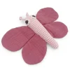 Doudou hochet "Papillon rose" en coton bio - - The veggy toys<MyuM Flash Sale