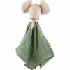 Doudou éléphant en mousseline de coton vert tilleul 39927<SIGIKID Fashion