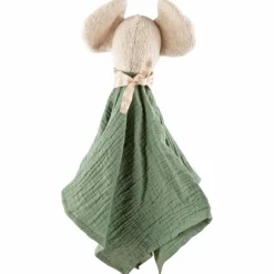 Doudou éléphant en mousseline de coton vert tilleul 39927<SIGIKID Fashion