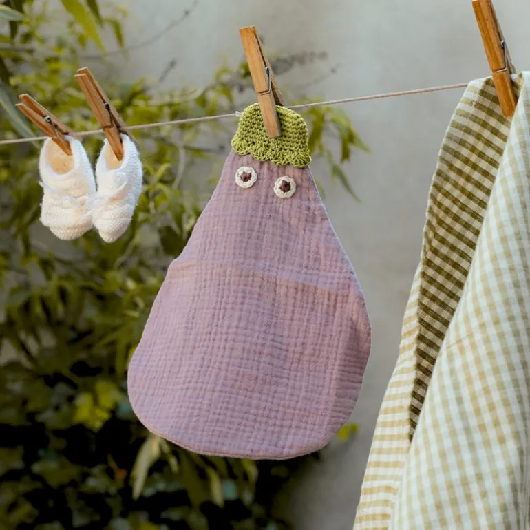 Doudou "Aubergine" en coton bio - - The veggy toys<MyuM Flash Sale