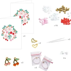 Duo de bracelets You & Me "Tila et cerises" 0017<Djeco Sale