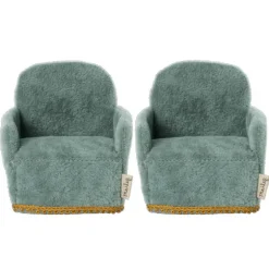 Ensemble de 2 fauteuils vintage pour souris<Maileg Discount