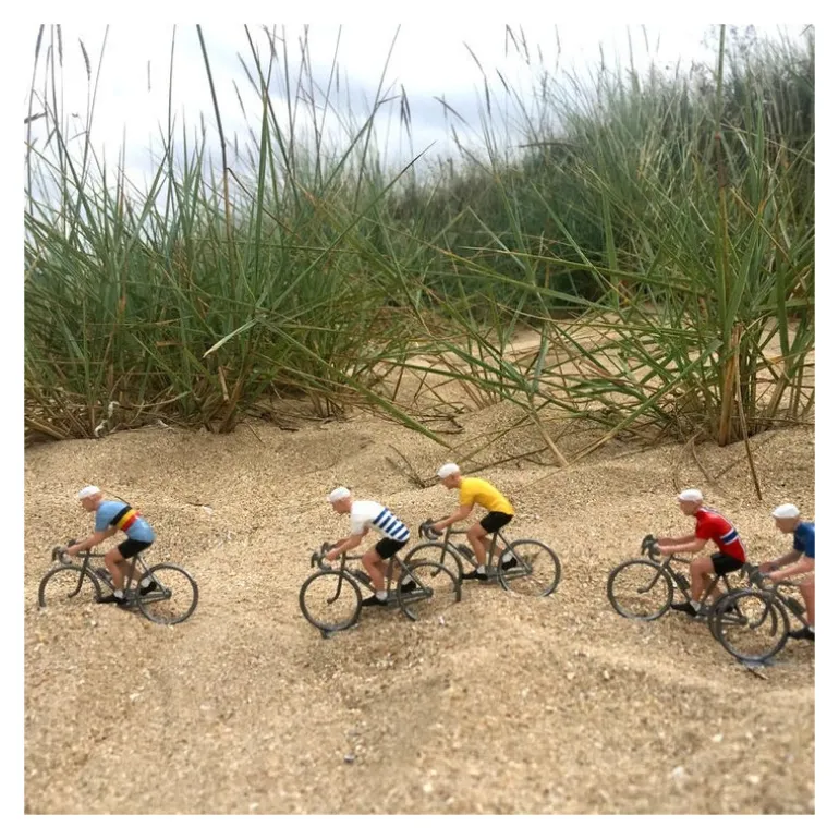 Figurine cycliste maillot jaune _ Bernard & Eddy<Bernard & Eddy Online