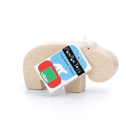 Figurine d'animal en bois "Hippopotame" de Pompon, 9103D<VILAC Store