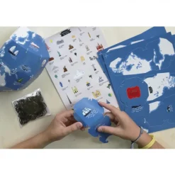 Globe terrestre à assembler Pirouette Cacahouète<PIROUETTE CACAHOUETE Flash Sale