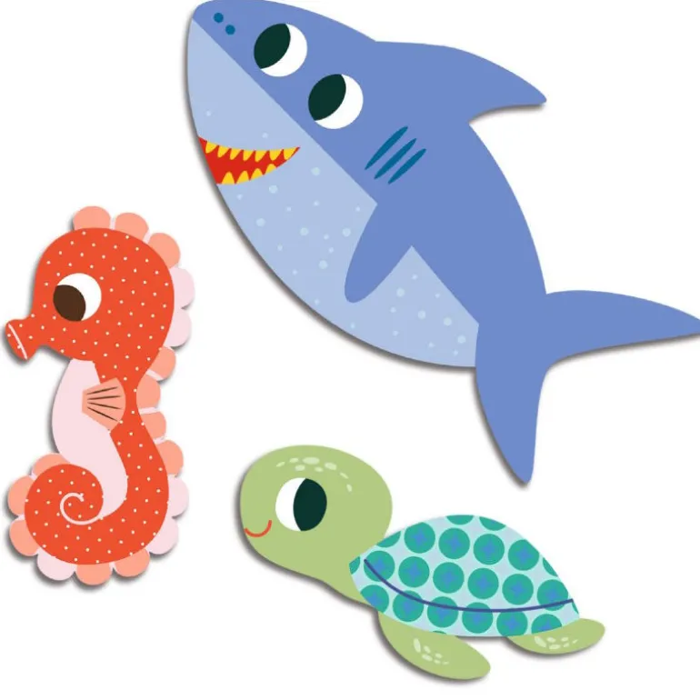 Gommettes autocollantes "Animaux de la mer" Stickers pour enfants 57<Djeco Cheap