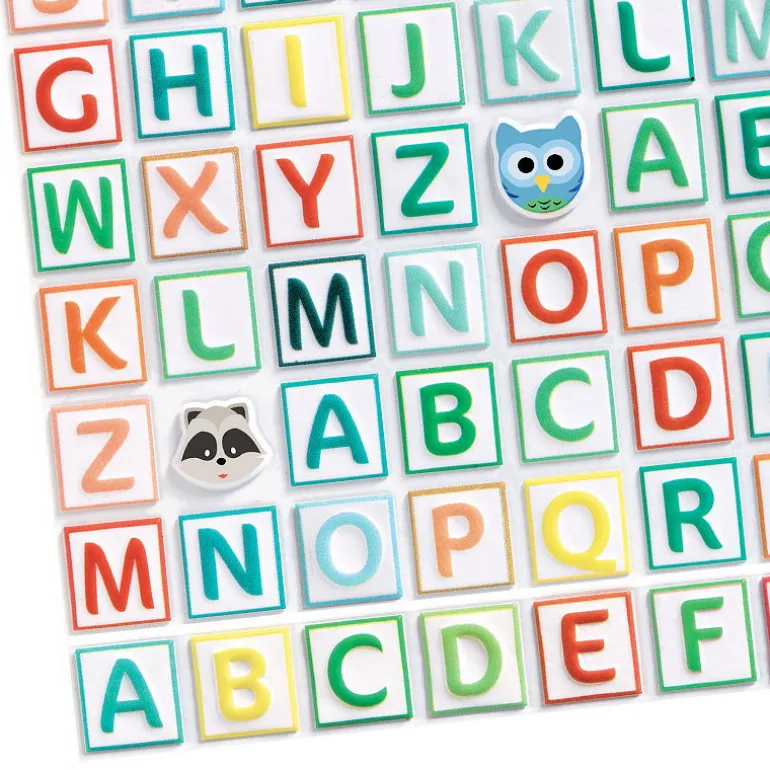 Gommettes en volume "Alphabet" 9078<Djeco Fashion