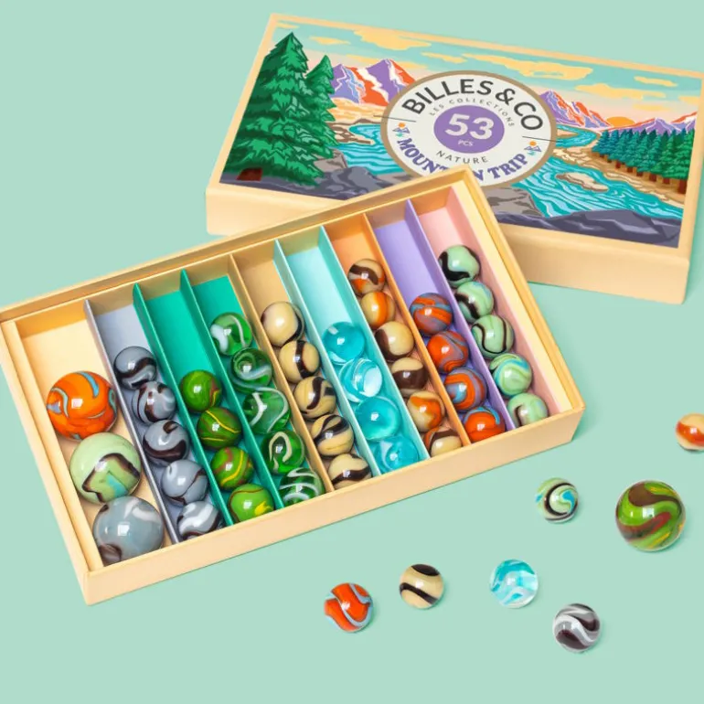 Grand coffret de billes "Mountain Trip" Billes & Co<Billes & Co Clearance