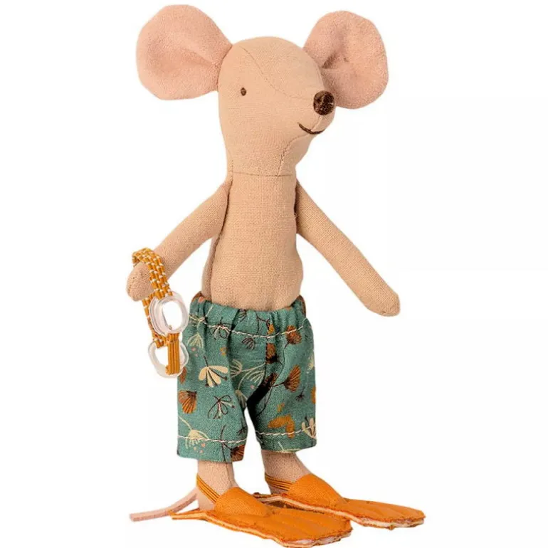 Grand frère souris et sa cabine de plage<Maileg Shop