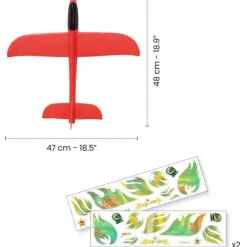 Grand planeur rouge 2108 "Fire Plane"<Djeco Best