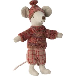 Grande soeur souris aux sports d'hiver sur ses skis - Rose<Maileg Shop