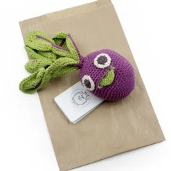 Hochet betterave en crochet "The veggy toys", coton bio<MyuM New