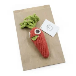 Hochet carotte en crochet "The veggy toys", coton bio<MyuM Fashion