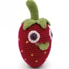 Hochet fraise en crochet "The veggy toys", coton bio<MyuM Clearance
