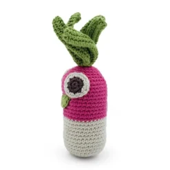 Hochet grand radis en crochet "The veggy toys", coton bio<MyuM Outlet