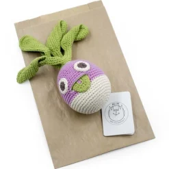 Hochet navet en crochet "The veggy toys", coton bio<MyuM Fashion