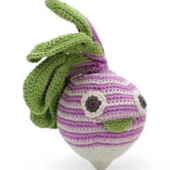 Hochet navet rayé en crochet "The veggy toys", coton bio<MyuM Discount