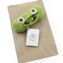 Hochet petits pois en crochet "The veggy toys", coton bio<MyuM Fashion