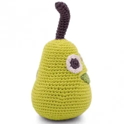 Hochet poire en crochet "The veggy toys", coton bio<MyuM Cheap