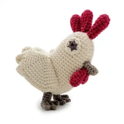 Hochet Poule en crochet en coton bio - -The veggy toys<MyuM Store