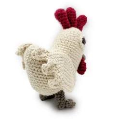 Hochet Poule en crochet en coton bio - -The veggy toys<MyuM Store