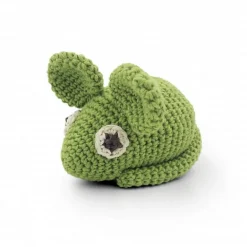 Hochet souris verte en crochet "The veggy toys", coton bio<MyuM Cheap