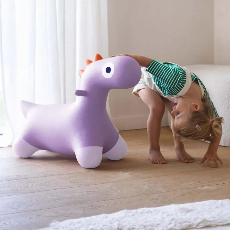 HOPPI dino Mauve lavande, Animal sauteur<Quut Discount