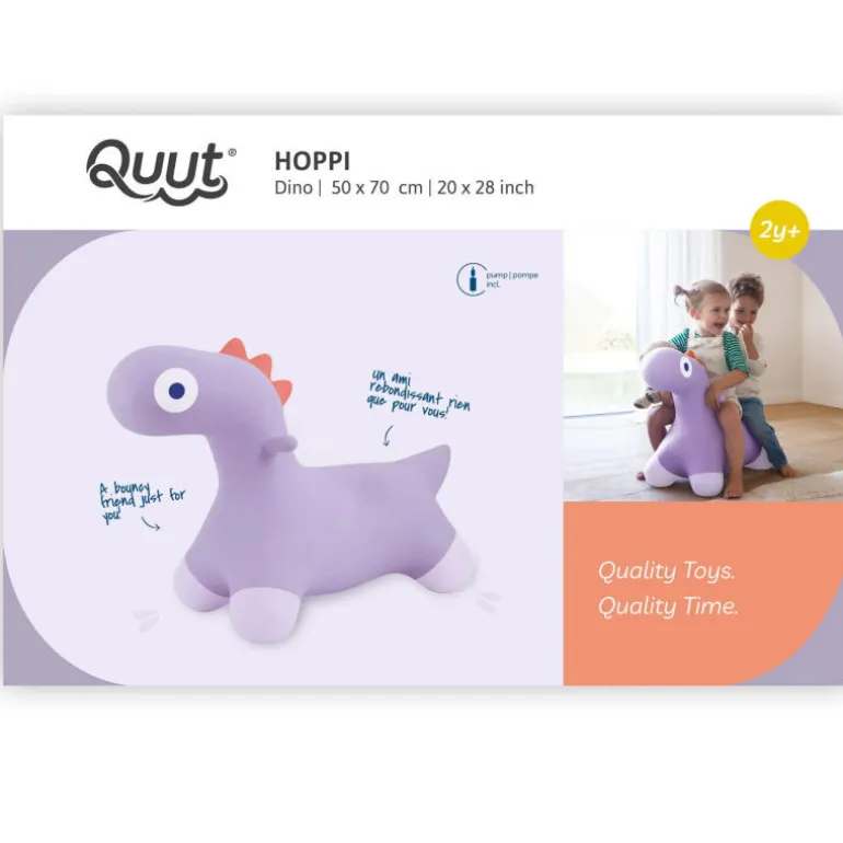 HOPPI dino Mauve lavande, Animal sauteur<Quut Discount
