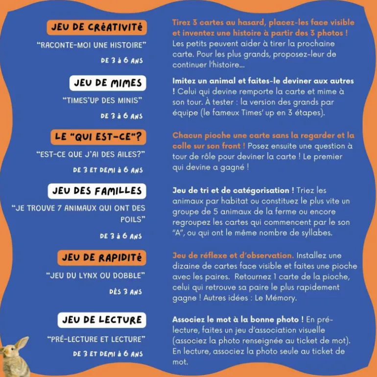 Imagier ANIMAUX mini Mondy, cartes de nomenclature<Observe Montessori Discount