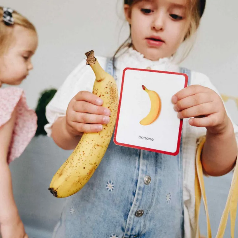 Imagier FRUITS & LEGUMES mini Mondy, cartes de nomenclature<Observe Montessori Cheap