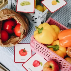 Imagier FRUITS & LEGUMES mini Mondy, cartes de nomenclature<Observe Montessori Cheap