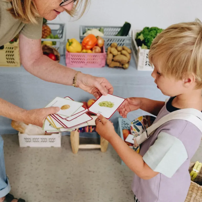 Imagier FRUITS & LEGUMES mini Mondy, cartes de nomenclature<Observe Montessori Cheap