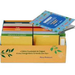 Imagier Giga Mondy, cartes de nomenclature<Observe Montessori Hot