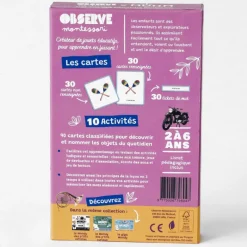 Imagier LOISIRS mini Mondy, cartes de nomenclature<Observe Montessori Cheap