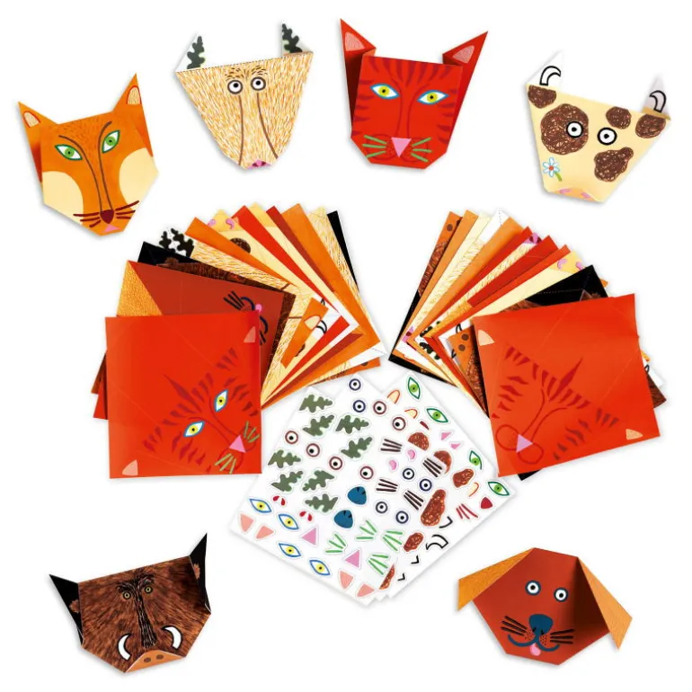 Initiation à l'Origami Animaux, loisir créatif DJO8761<Djeco Fashion