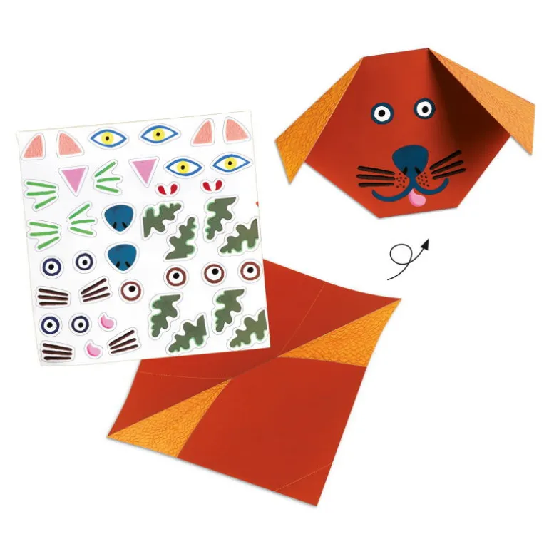 Initiation à l'Origami Animaux, loisir créatif DJO8761<Djeco Fashion