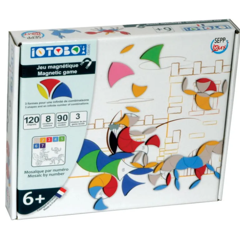 IOTOBO 6+ Basic - jeu de mosaïque magnétique<SEPP jeux Best